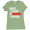 eat sleep arsenal Ladies Fitted T-Shirt