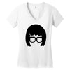 girl Women's V-Neck T-Shirt