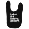 a litle life book white logo Baby Bibs