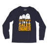 cant scare me im sales engineer halloween Long Sleeve Shirts