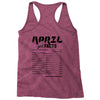 April Girl Facts Aries Racerback Tank