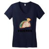 Best Friends Tacos Women's V-Neck T-Shirt