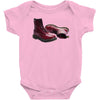red doc marten skinhead boots, ideal birthday present or gift Baby Bodysuit