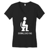 downloading ! funny white sex Women's V-Neck T-Shirt