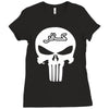 punisher infidel skull Ladies Fitted T-Shirt