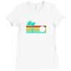 cabo san lucas distressed Ladies Fitted T-Shirt