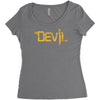 devil Women's Triblend Scoop T-shirt