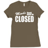 minds should never be closed Ladies Fitted T-Shirt