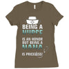 nurse nana Ladies Fitted T-Shirt
