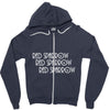 Red Sparrow Zipper Hoodie