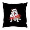 bad dog Throw Pillow