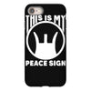 this is my peace sign iPhone 8