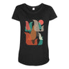 FLOCK OF BIRDS Maternity Scoop Neck T-shirt