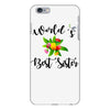 world's best sister with flowers iPhone 6 Plus/6s Plus Case