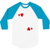 king of hearts playing card 3/4 Sleeve Shirt