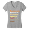 fall helvetica Women's V-Neck T-Shirt
