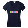 periodic table chemistry fun Women's V-Neck T-Shirt