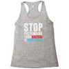 stop pretending your racism is patriotism Racerback Tank