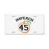 Impeach 45 License Plate