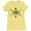 all seeing eye Ladies Fitted T-Shirt