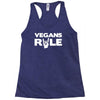 vegans rule Racerback Tank