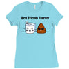 best friends forever Ladies Fitted T-Shirt