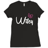 Wifey white Ladies Fitted T-Shirt