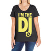 im a dj graphic tee mens Ladies Curvy T-Shirt