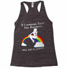 ls mug eat rainbow eat les Racerback Tank