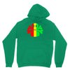 rasta skull and crossbones Unisex Hoodie