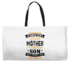 Super Cool Mother Of A Freaking Awesome Son Weekender Totes