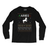 aries  christmas ugly sweater Long Sleeve Shirts