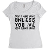 don't want none Women's Triblend Scoop T-shirt