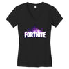 Fortnite Galaxy Women's V-Neck T-Shirt
