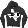 Beto For Senate Texas Map Zipper Hoodie