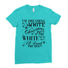 i'm dreaming of a white christmas but if the white runs out i'll drin Ladies Fitted T-Shirt