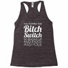 bitch switch Racerback Tank