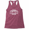 what a difference a dave makes Racerback Tank