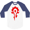 world of warcraft mists of pandaria horde 3/4 Sleeve Shirt