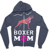 love boxer dog mom funny Zipper Hoodie