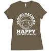 driving makes me happy younot so much Ladies Fitted T-Shirt
