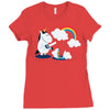 rainbow Ladies Fitted T-Shirt