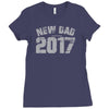 new dad 2 Ladies Fitted T-Shirt