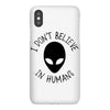 i don't believe in humans iPhoneX Case