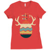 Hunting Season Retro Color 80s Style Ladies Fitted T-Shirt