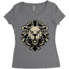 lion head Women's Triblend Scoop T-shirt
