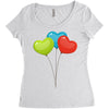 ballon color full Women's Triblend Scoop T-shirt