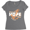 We Have This Hope As an Anchor Uterine-Endometrial Cancer Awareness Women's Triblend Scoop T-shirt
