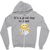 it's a good day to read Zipper Hoodie