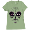 girl day of the dead Ladies Fitted T-Shirt